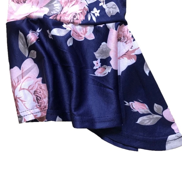 ❗️LAST❗️Off the shoulder blue floral dress - Picture 6 of 7